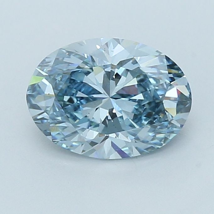 Loose Diamond - OVAL 2.12ct Fancy Vivid Blue VS2: Loose Diamond - OVAL 2.12ct Fancy Vivid Blue VS2 Source: This is a real non-mined Diamond that has been grown in a lab Shape: OVAL Carats: 2.12 Color: Fancy Vivid Blue Certification: IGI Video: