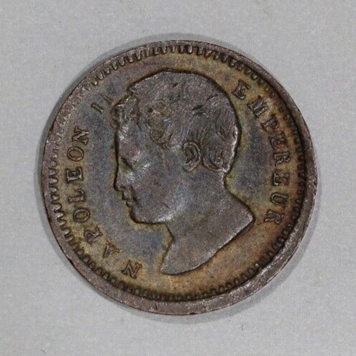 1816 France Essai Pattern Napoleon II 1 Centime Bronze Coin (1 of 2)