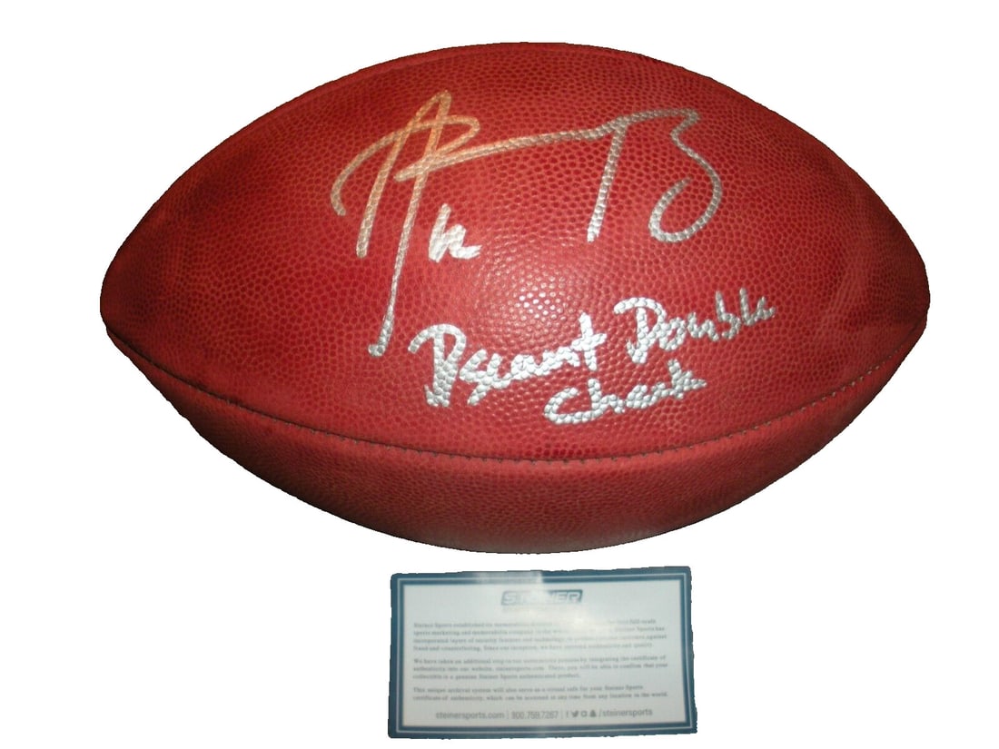 Aaron Rodgers Signed Duke Football with COA Green Bay Packers: Aaron Rodgers Signed Duke Football with COA Green Bay Packers This officially licensed Duke football, signed by NFL star Aaron Rodgers, is a must-have collectible for football enthusiasts. This pre-ow
