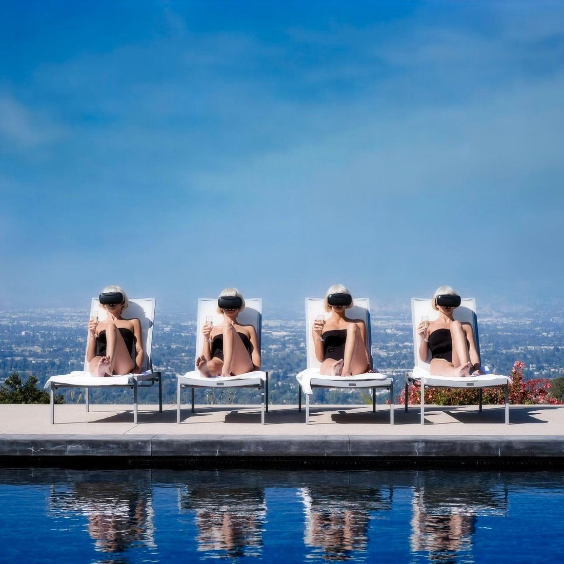 Brendan North Virtual Summer Photography 40x40 Edition 4 of 7: Brendan North Virtual Summer Photography 40x40 Edition 4 of 7 "Virtual Summer" is a captivating photography piece by Brendan North, measuring 40" x 40" (101.6 cm x 101.6 cm). Created in 2019, this art