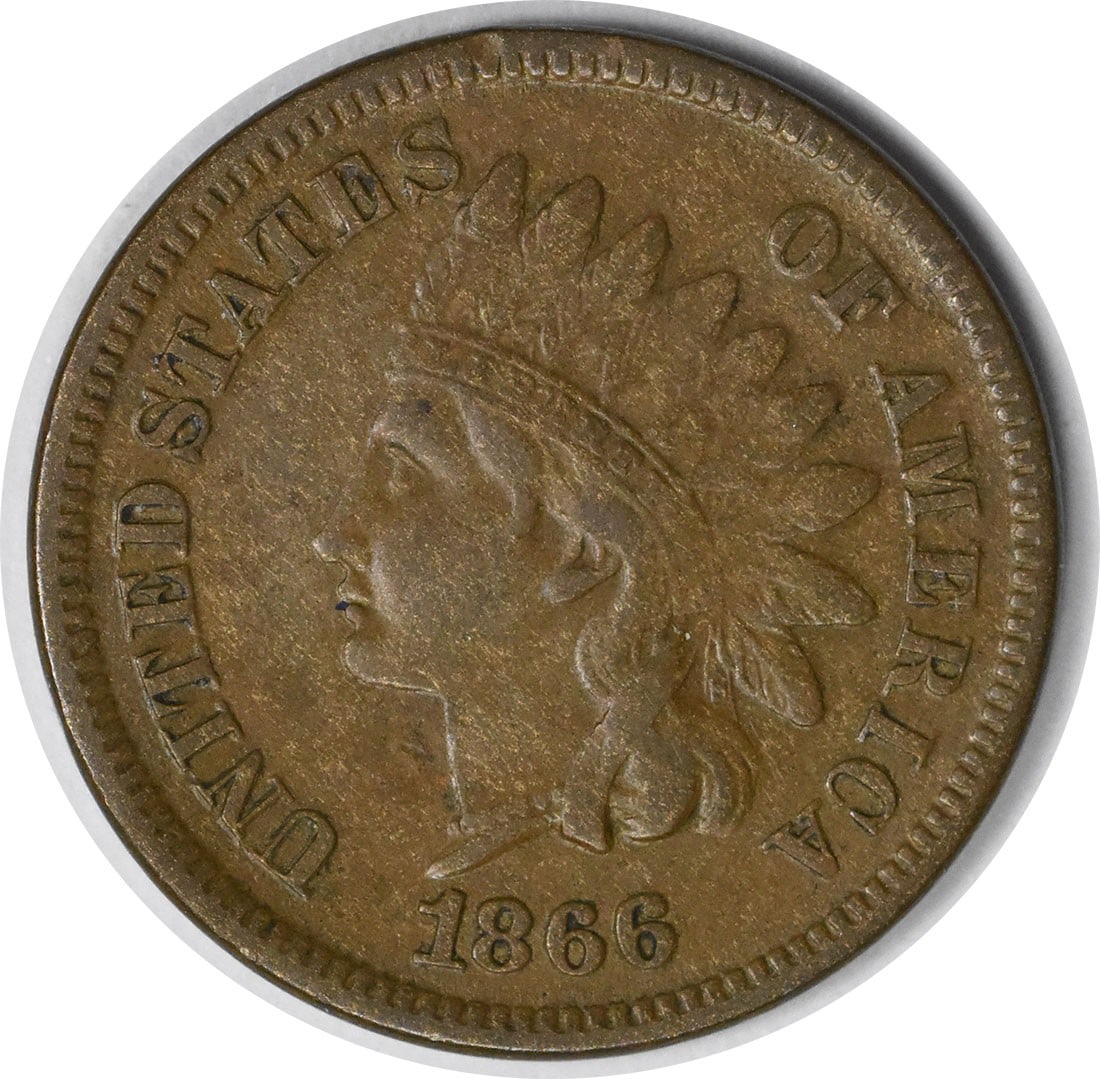 1866 Indian Head Cent S-5 Copper Coin Uncertified: 1866 Indian Head Cent S-5 Copper Coin Uncertified This 1866 Indian Cent features the iconic Indian Head design and is composed of copper. It is a circulated coin with no mint mark, categorized under K