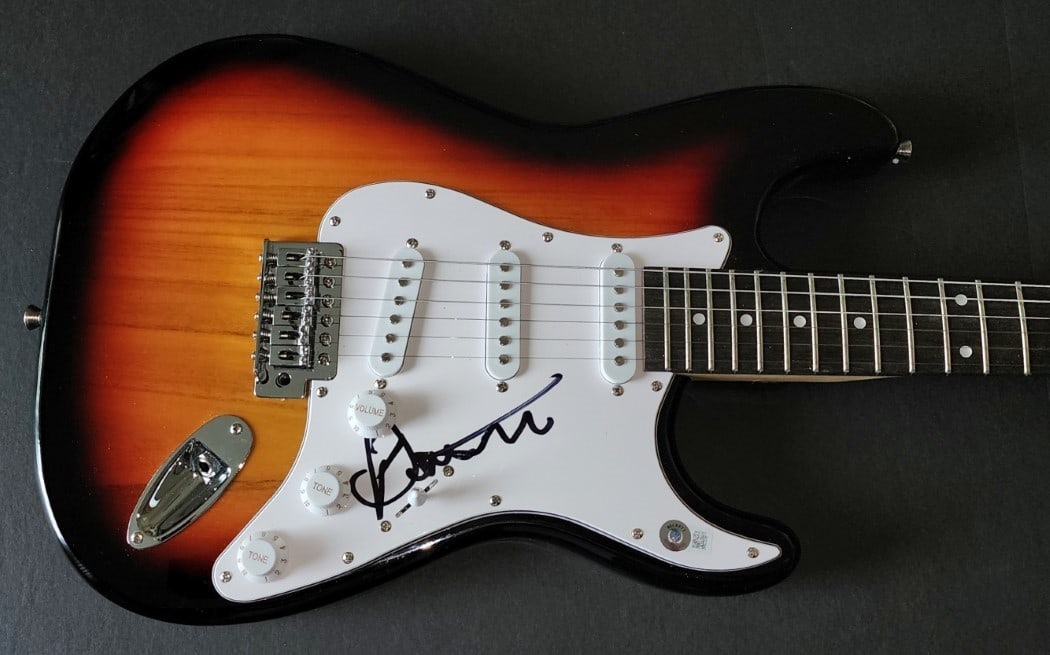 Bernie Taupin Signed Guitar with Beckett Authentication (1 of 4)