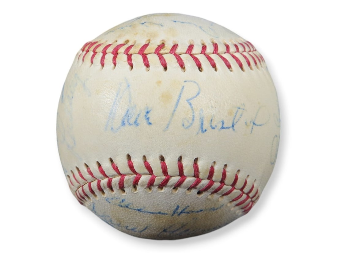 1976 Atlanta Braves Autographed Baseball JSA Authenticated Niekro Evans Wynn Lacy (1 of 8)
