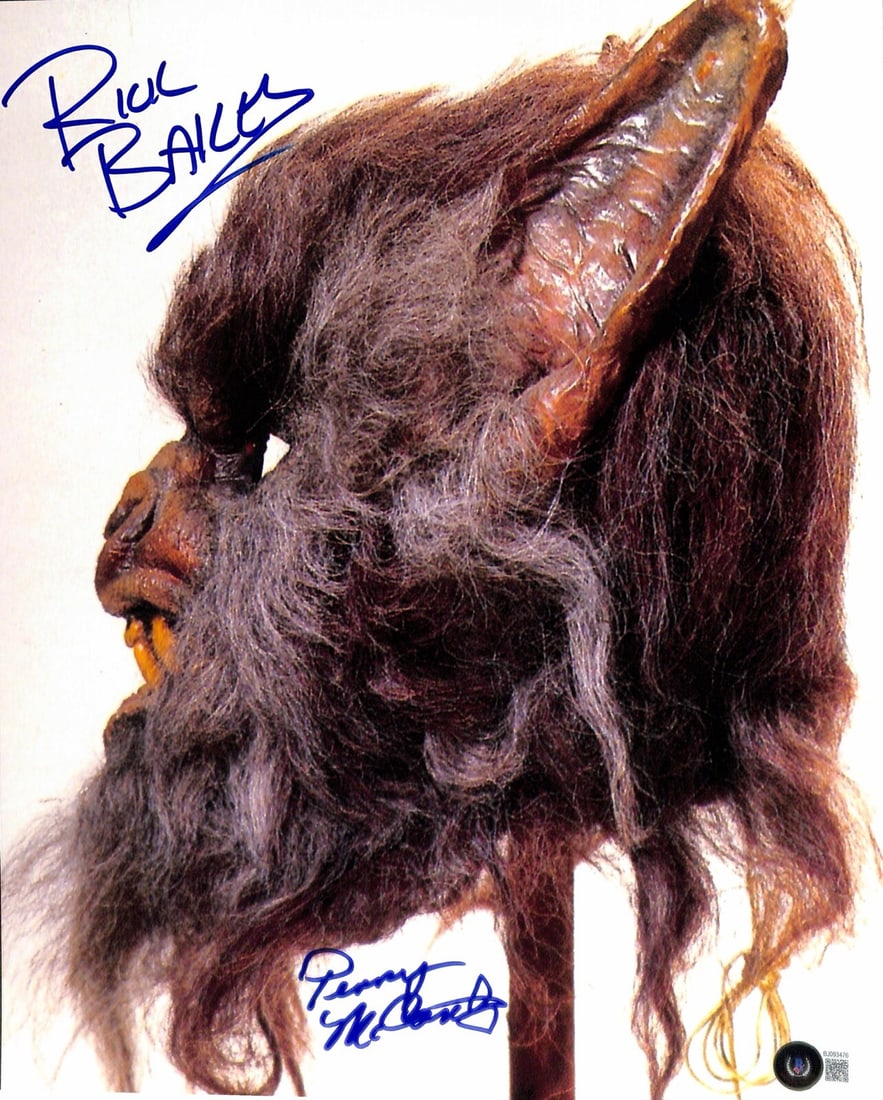11x14 Star Wars Arleil Schous Photo Signed by Rick Baker Penny McCarthy Beckett: 11x14 Star Wars Arleil Schous Photo Signed by Rick Baker Penny McCarthy Beckett This is an original 11x14 photograph autographed by Rick Baker and Penny McCarthy, both associated with the original Sta