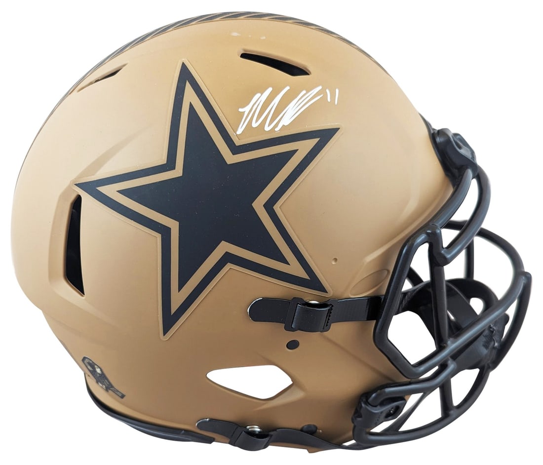 Micah Parsons Signed Dallas Cowboys Salute To Service II Helmet Fanatics Authenticated: Micah Parsons Signed Dallas Cowboys Salute To Service II Helmet Fanatics Authenticated Celebrate your fandom with this authentic full-size Speed Proline helmet, personally signed by Micah Parsons of t
