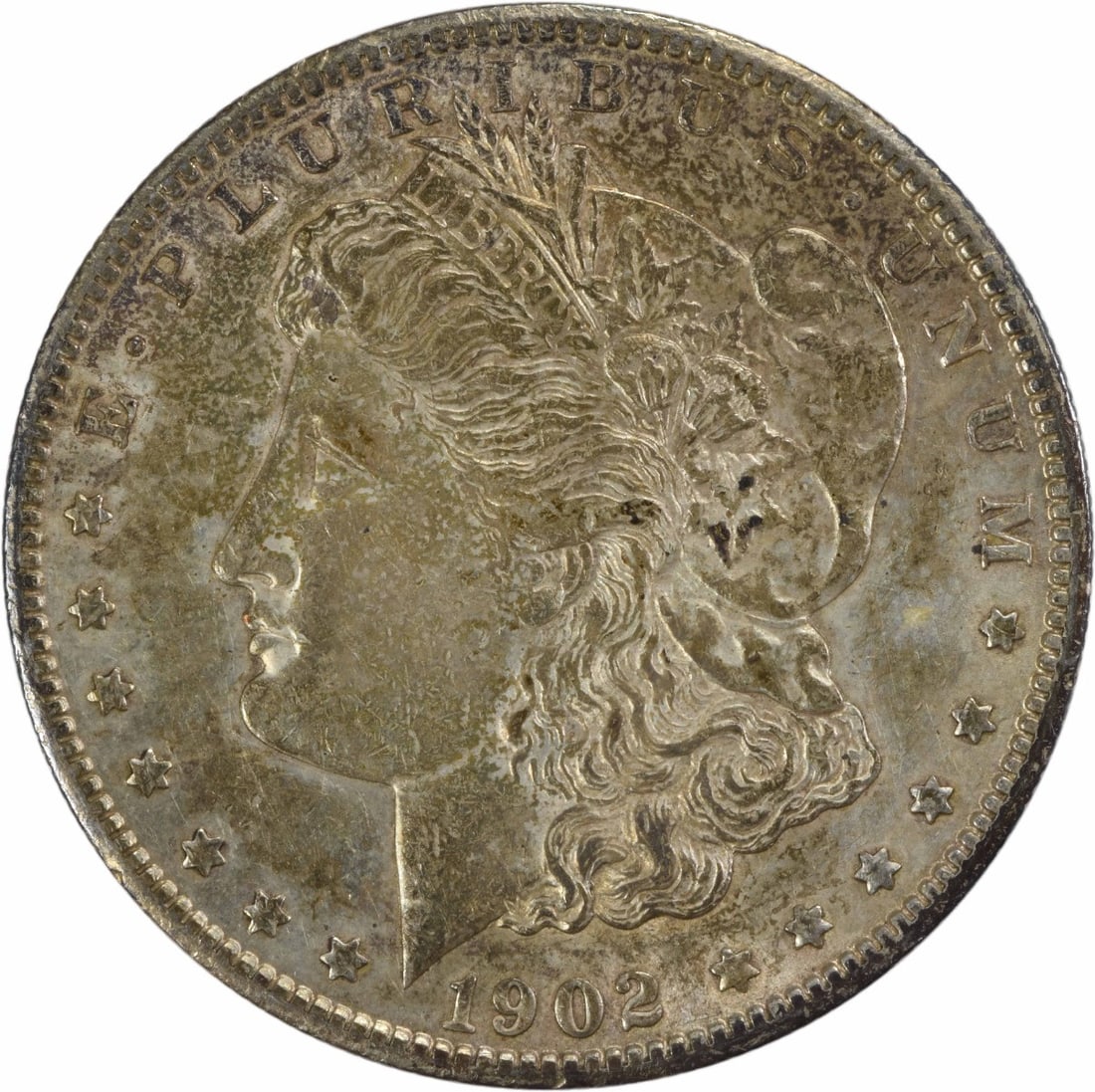 1902-S Morgan Silver Dollar AU Uncertified 90% Silver San Francisco Coin: 1902-S Morgan Silver Dollar AU Uncertified 90% Silver San Francisco Coin This 1902-S Morgan Silver Dollar showcases a beautiful design by George T. Morgan. Crafted with 90% silver and 10% copper, this