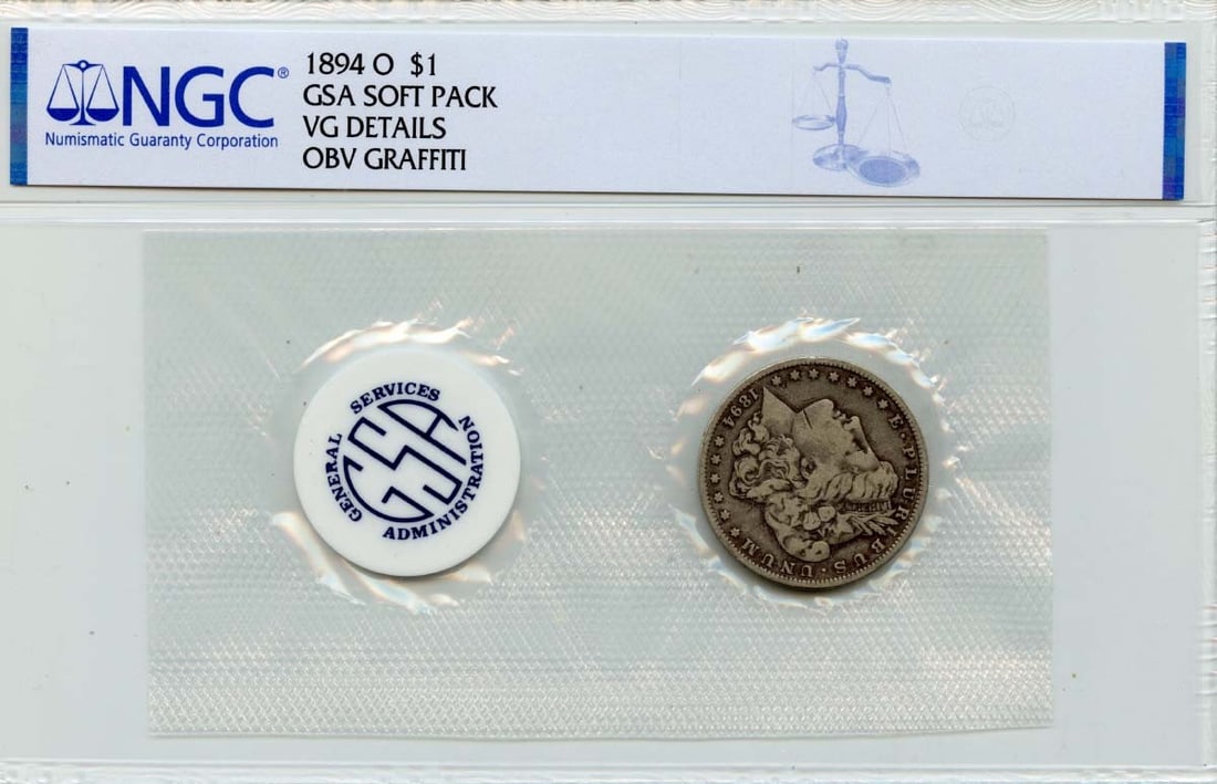 1894-O Morgan Dollar NGC XF Details GSA Soft Pack (1 of 2)