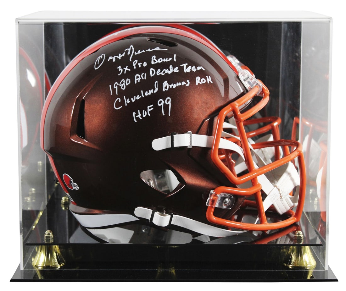 Ozzie Newsome Signed Full Size Helmet with Case BAS Authentication (1 of 4)