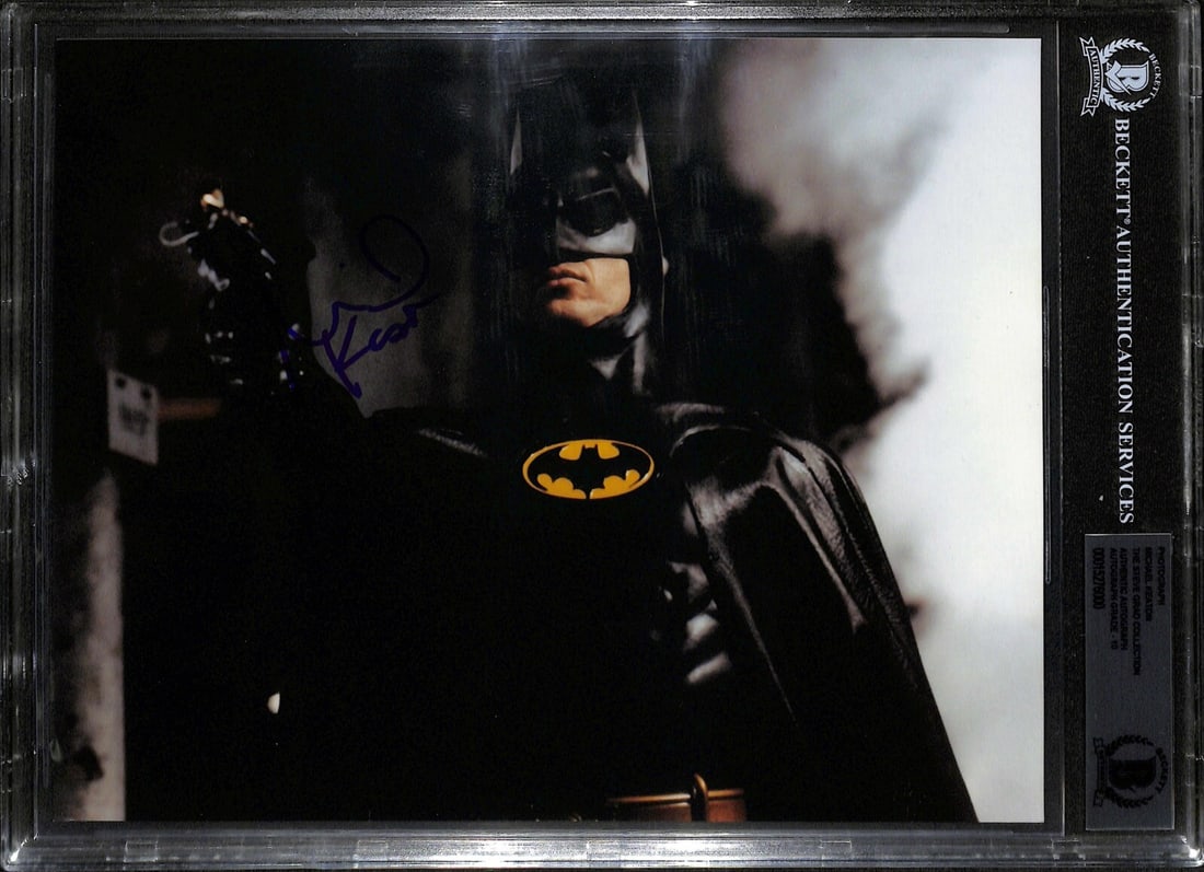 8x10 Photograph Signed by Michael Keaton as Batman Beckett Auto 10 Slabbed (1 of 1)