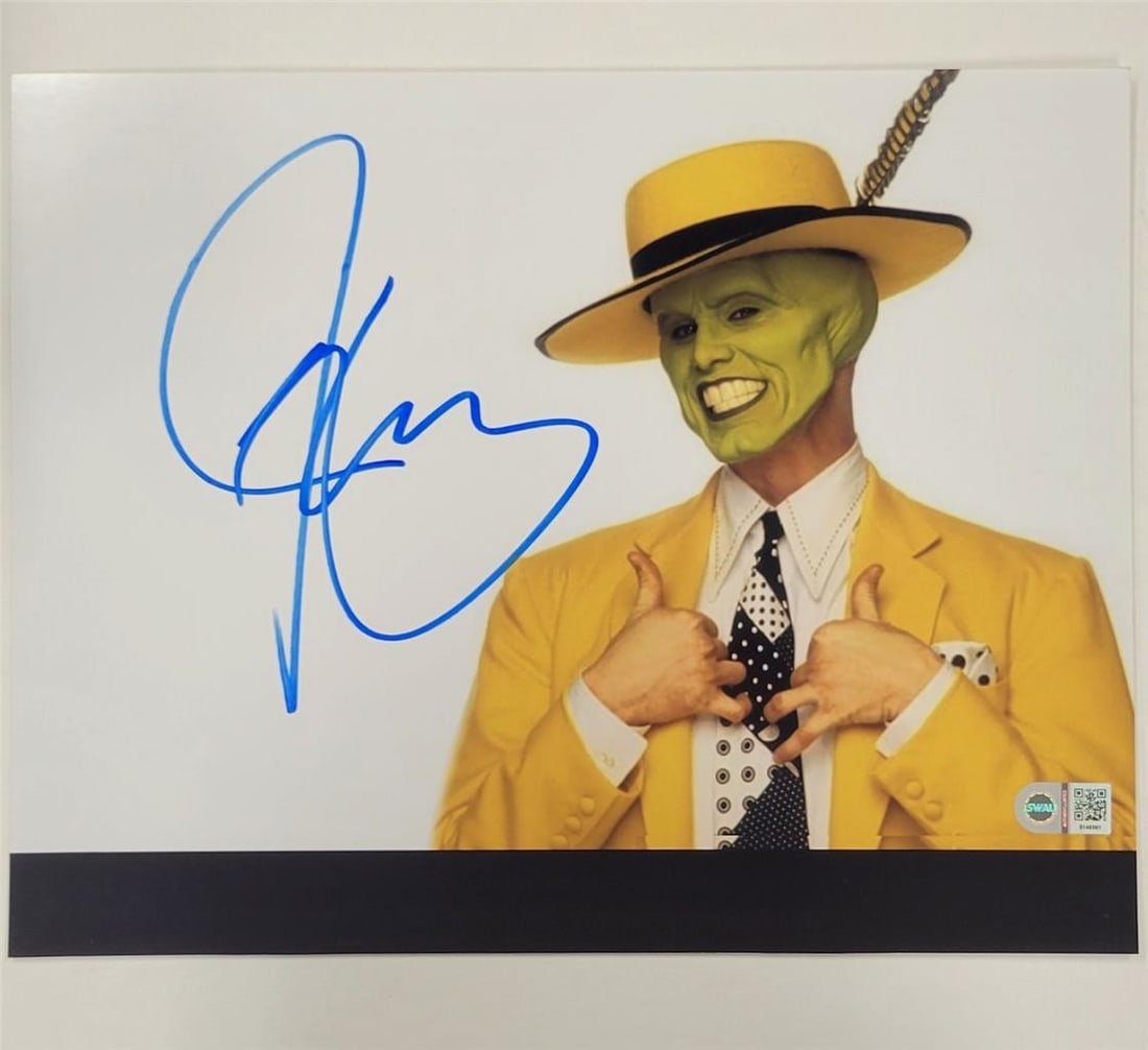 Jim Carrey Autographed The Mask 11x14 Photo with SWAU Hologram (1 of 3)