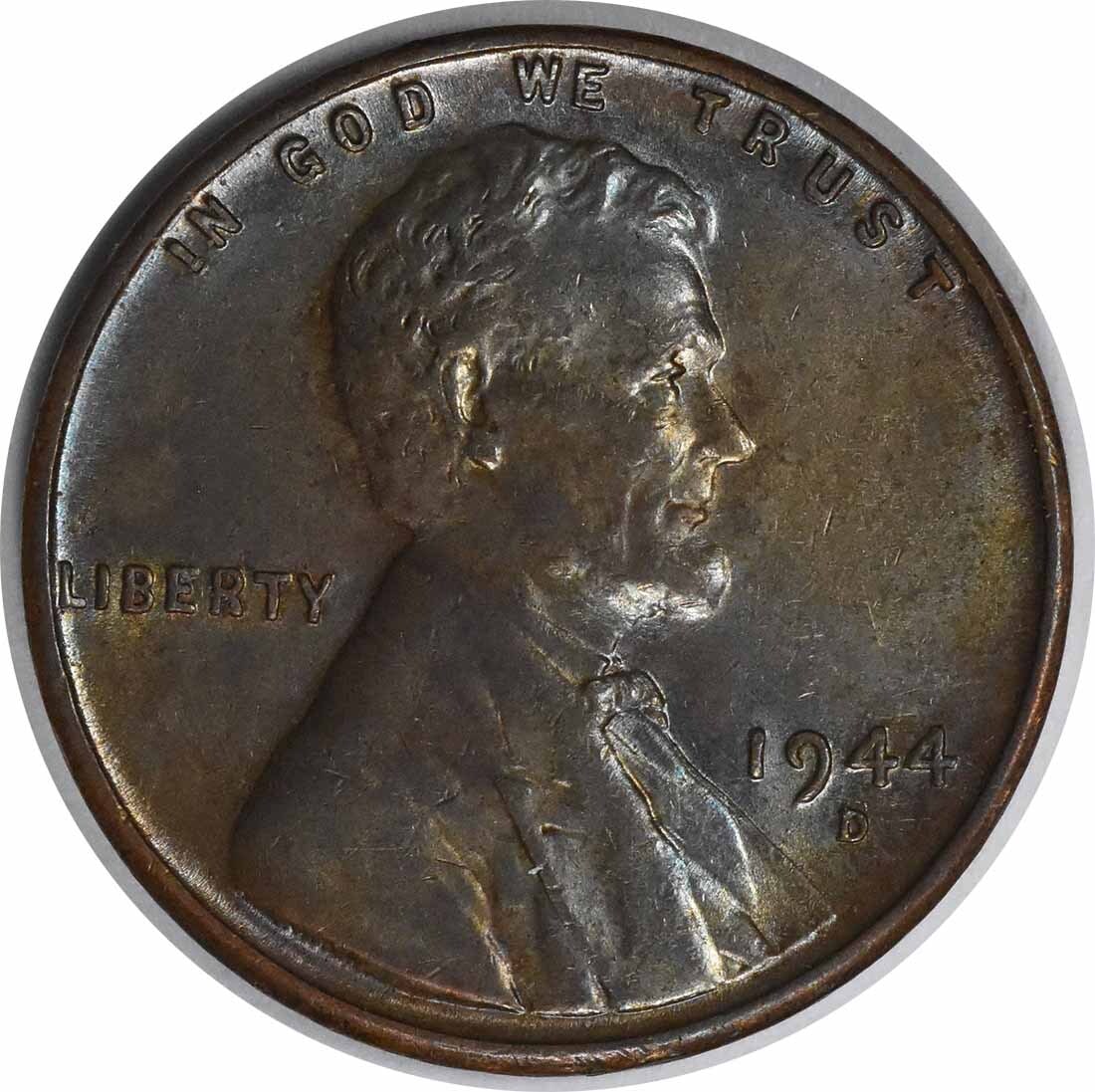 1944 D Over S Lincoln Wheat Cent FS-511 Brilliant Uncirculated Copper: 1944 D Over S Lincoln Wheat Cent FS-511 Brilliant Uncirculated Copper This is a 1944-D/S Lincoln Wheat Cent, featuring an OMM 1 FS-511 variety. The coin is uncirculated and has a brilliant uncirculate
