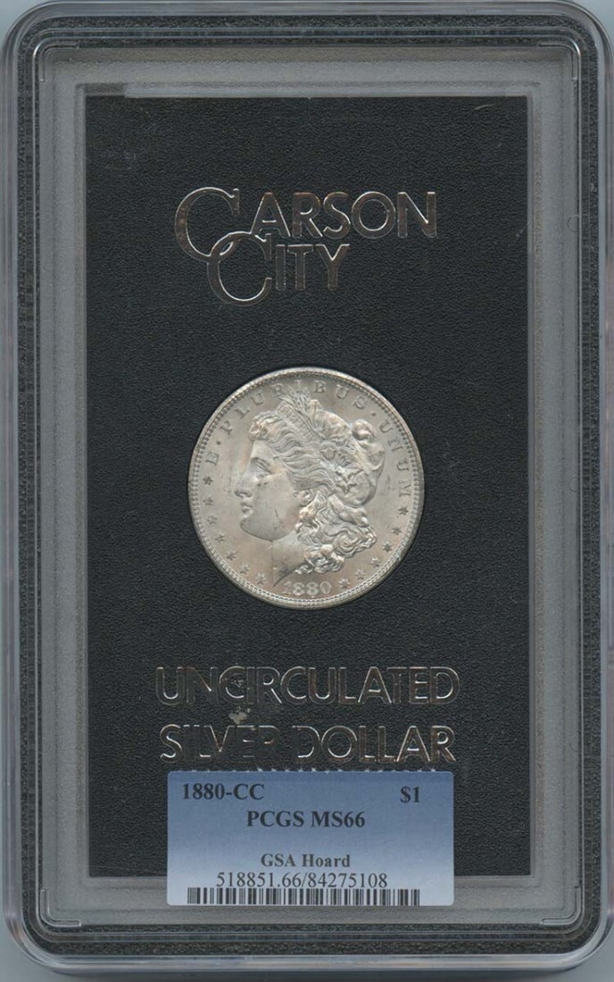 1880-CC Morgan Dollar PCGS MS66 Uncirculated Coin (1 of 2)