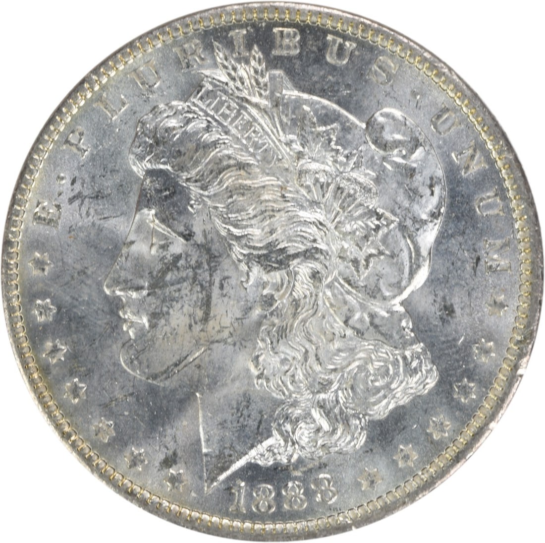 1888-O Morgan Silver Dollar BU Uncertified Silver Coin: 1888-O Morgan Silver Dollar BU Uncertified Silver Coin This 1888-O Morgan Silver Dollar features a stunning uncirculated finish, showcasing its beauty and historical significance. Struck from silver a