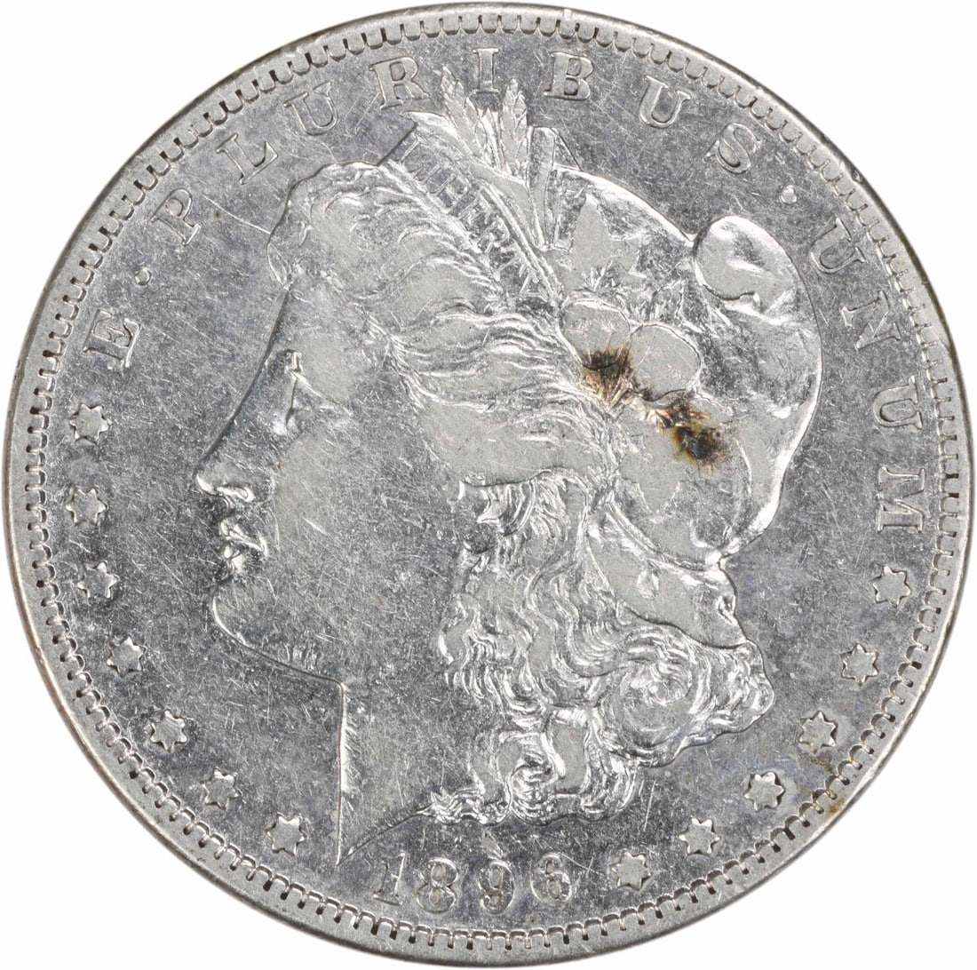 San Francisco Mint 1896 S Morgan Dollar VF Grade Uncertified Silver Coin: San Francisco Mint 1896 S Morgan Dollar VF Grade Uncertified Silver Coin This 1896-S Morgan Silver Dollar is a circulated coin graded as Very Fine (VF). Struck at the San Francisco Mint, it is compose
