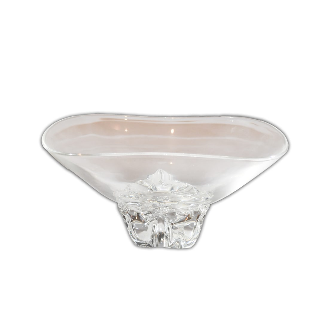 Steuben Crystal Glass Bowl Signed Clear Art Glass 10 Inch (1 of 6)