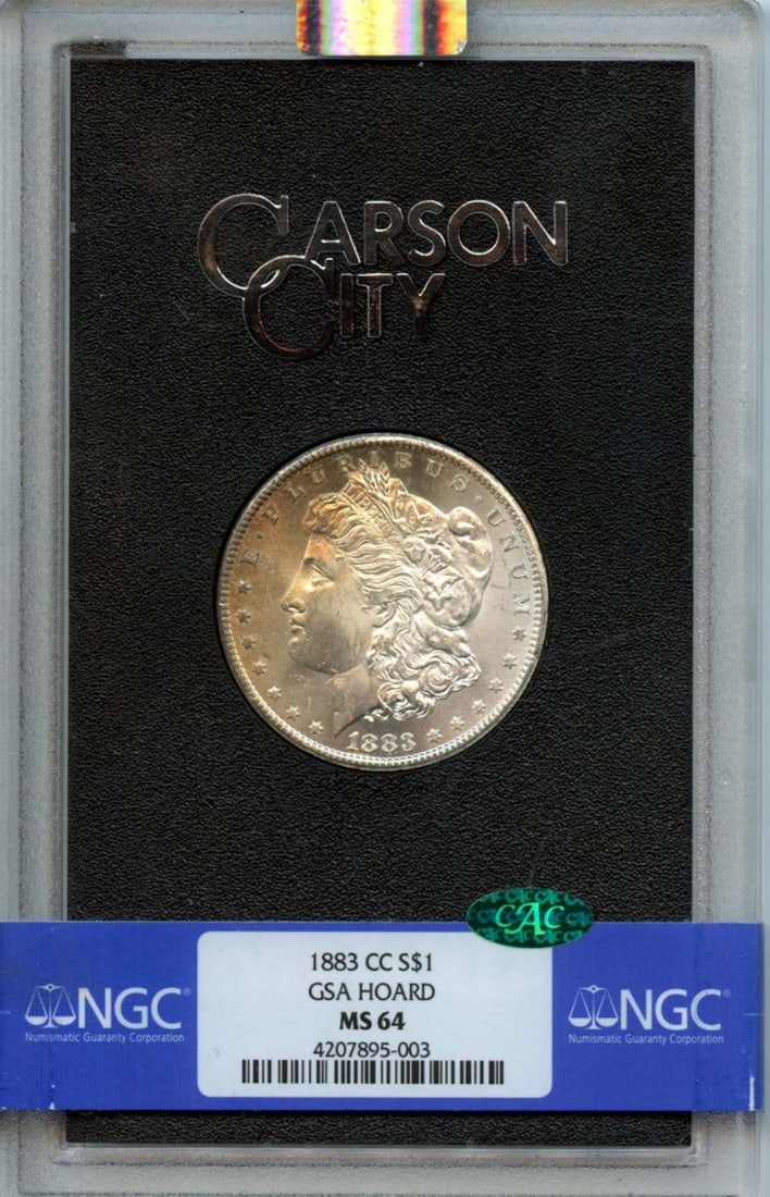 1883-CC Morgan Dollar NGC MS64 Uncirculated Carson City Coin (1 of 2)