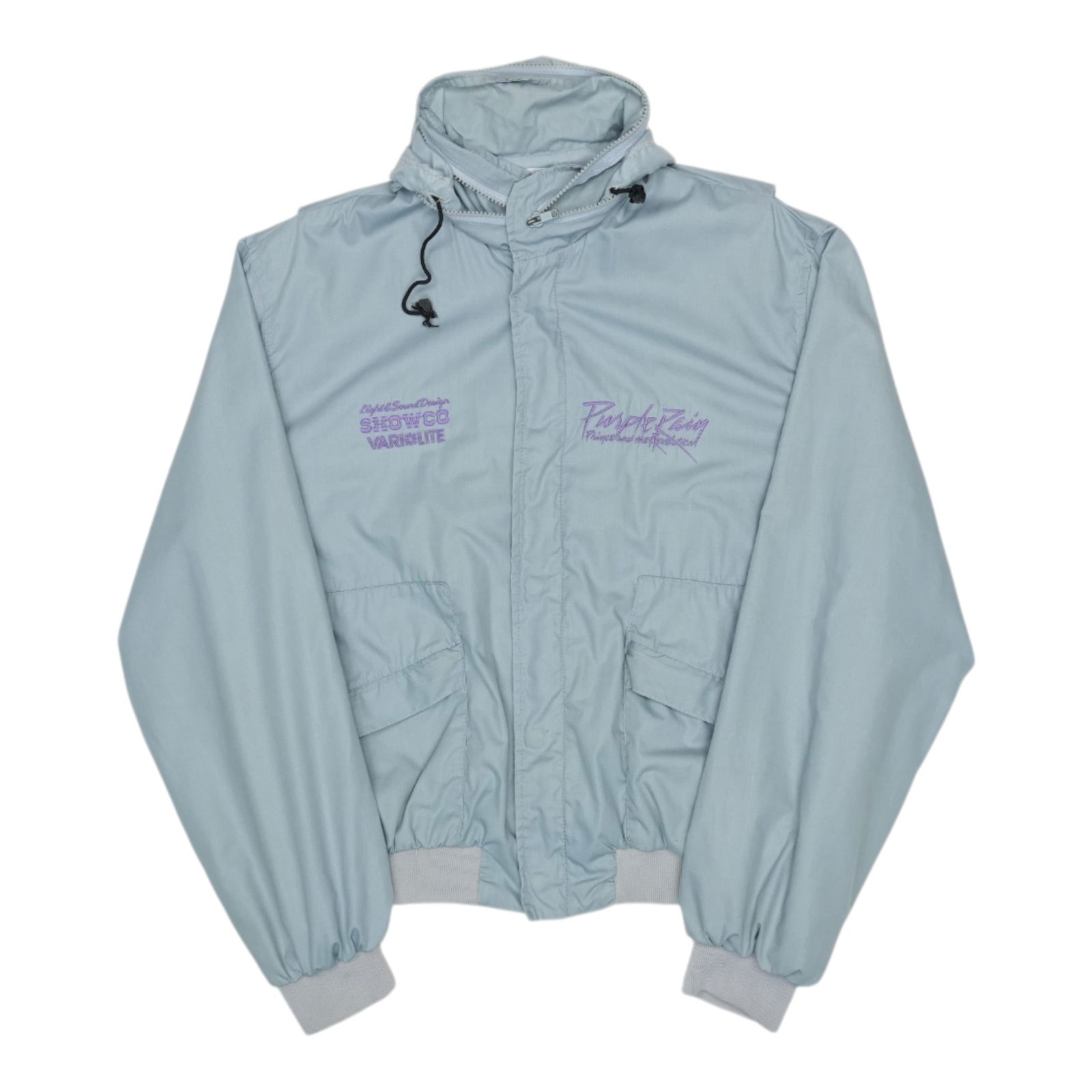 Vintage 1984 Showco Crew Jacket from Prince Purple Rain Tour Nylon Grey (1 of 6)