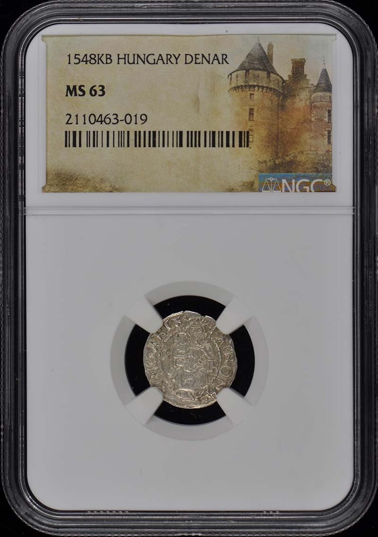 Uncirculated Hungary Denar Coin NGC MS63 Certification 2110463019 (1 of 2)