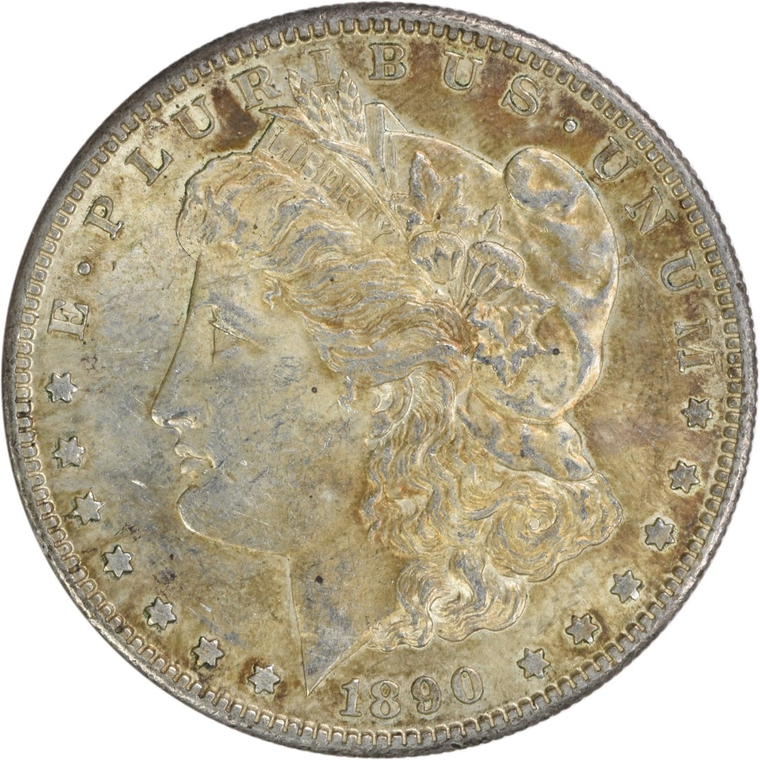 1890-S Morgan Silver Dollar AU Uncertified 90% Silver Coin: 1890-S Morgan Silver Dollar AU Uncertified 90% Silver Coin This 1890-S Morgan Silver Dollar is a stunning piece of numismatic history, featuring a grade of AU (About Uncirculated). Minted in San Franc