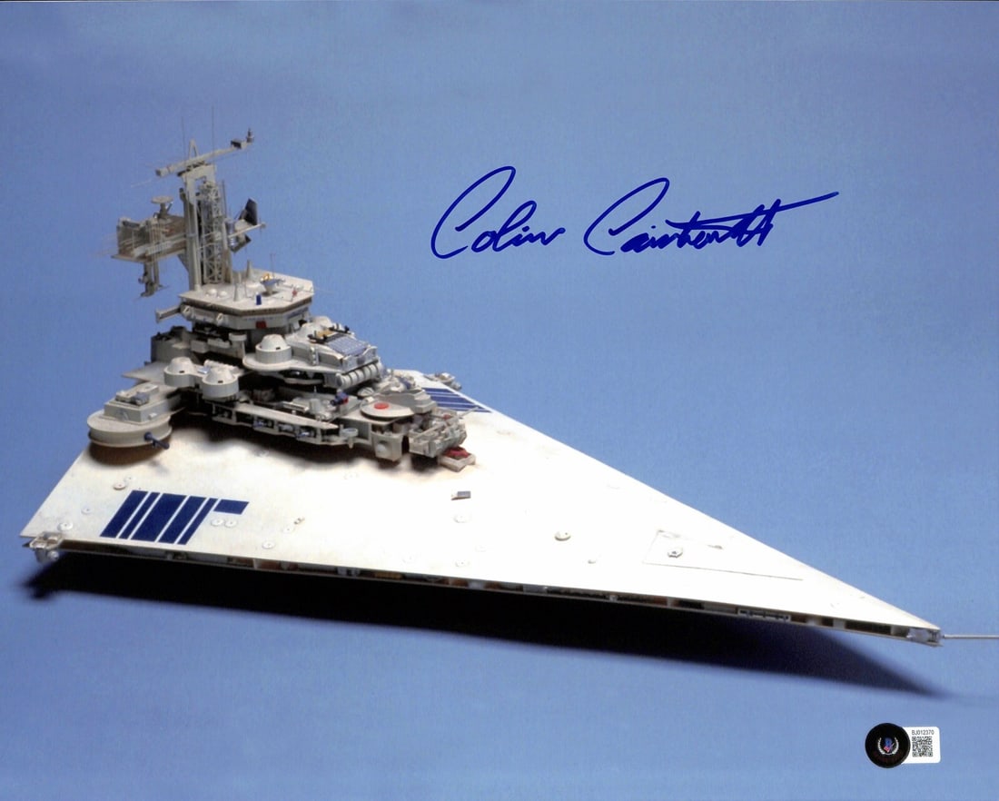 Colin Cantwell Signed Star Wars Star Destroyer 11x14 Photo Beckett Certified: Colin Cantwell Signed Star Wars Star Destroyer 11x14 Photo Beckett Certified This 11x14 color photograph features the iconic Star Destroyer concept art, signed by Colin Cantwell, the renowned ILM Conc