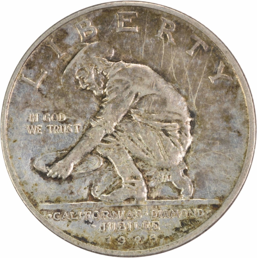 1925-S California Commemorative Silver Half Dollar by Jo Mora AU Uncertified (1 of 2)