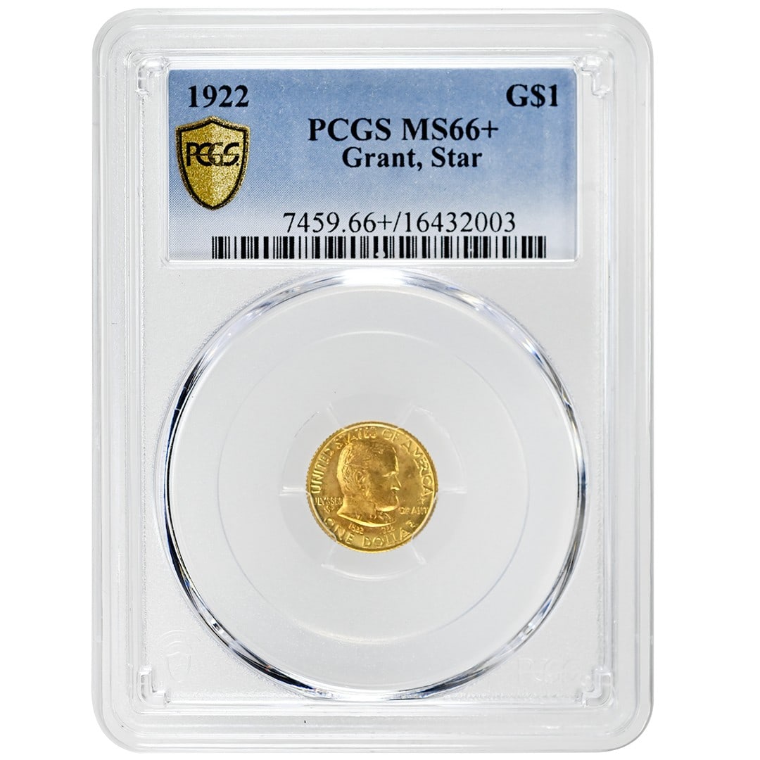 1922 Grant Star $1 Gold Commemorative Coin PCGS MS66 Plus (1 of 4)