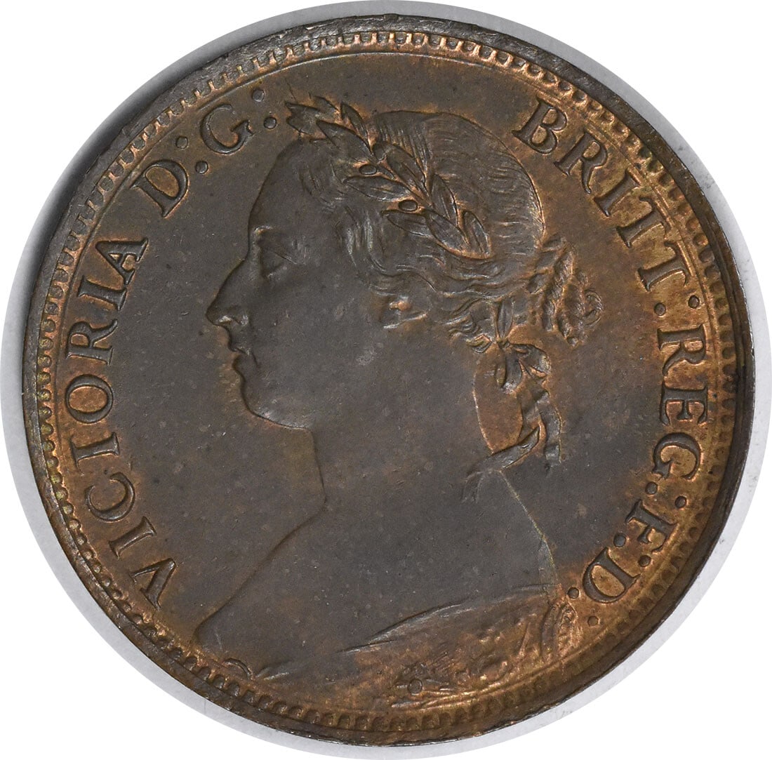1884 Great Britain 1 Farthing KM75.3 Copper Uncertified Coin: 1884 Great Britain 1 Farthing KM75.3 Copper Uncertified Coin This 1884 Great Britain 1 Farthing (KM75.3) showcases its remarkable Uncirculated condition, reflecting its original brilliance and detail.