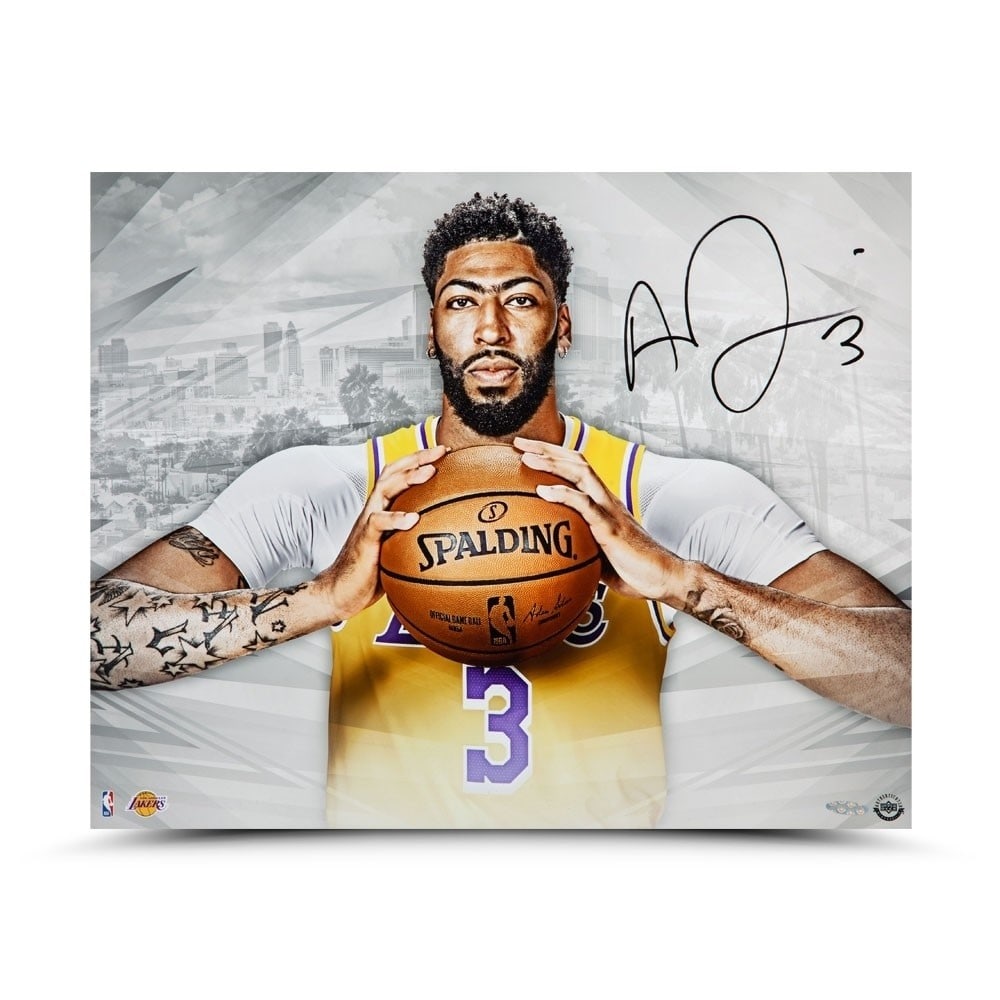 Anthony Davis Autographed 16x20 LA Lakers Photo Upper Deck Certified (1 of 3)