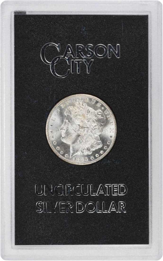 1883 CC Morgan Silver Dollar Uncirculated GSA Hard Pack #218 (1 of 2)