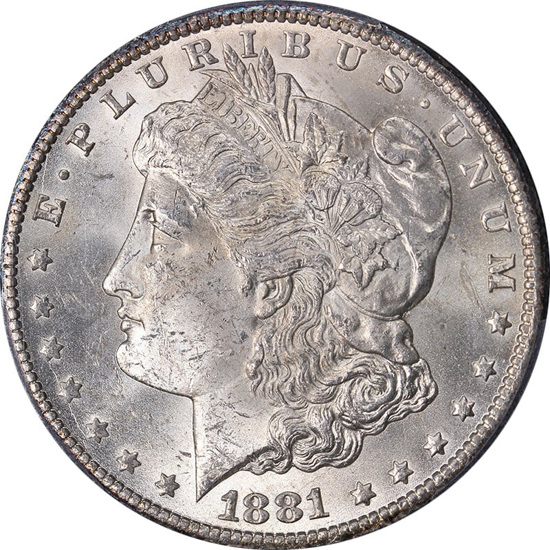 1881-CC Morgan Silver Dollar PCGS MS63 Uncirculated Silver Coin (1 of 4)