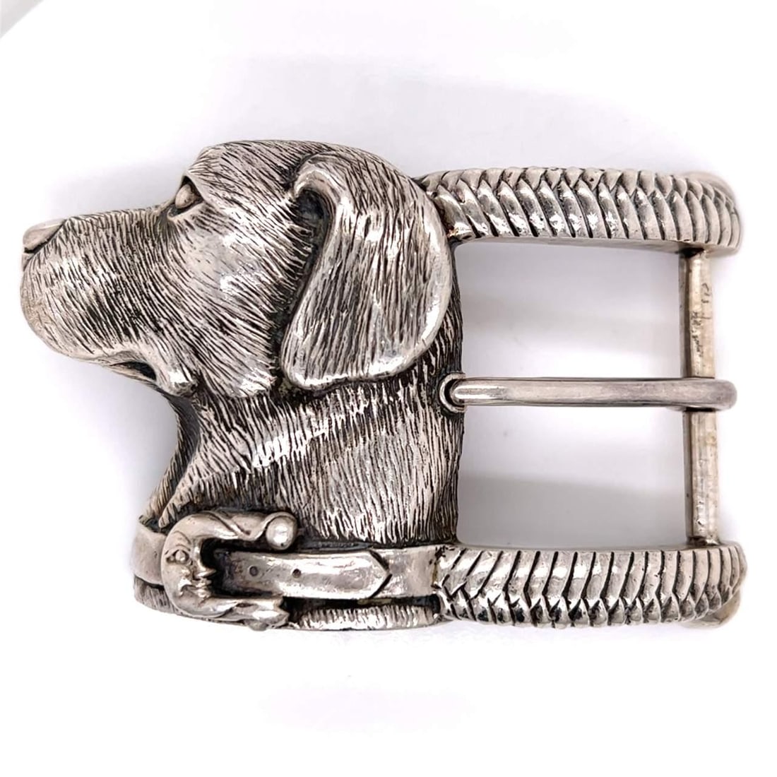 Kieselstein-cord Sterling Silver Dog Belt Buckle 3.5 Inches (1 of 4)