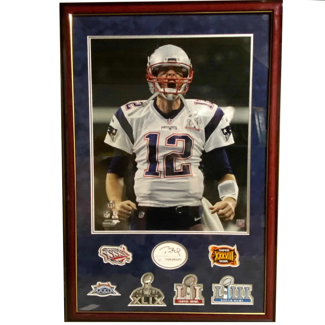 Framed Tom Brady Autographed Index Card with JSA LOA (1 of 1)