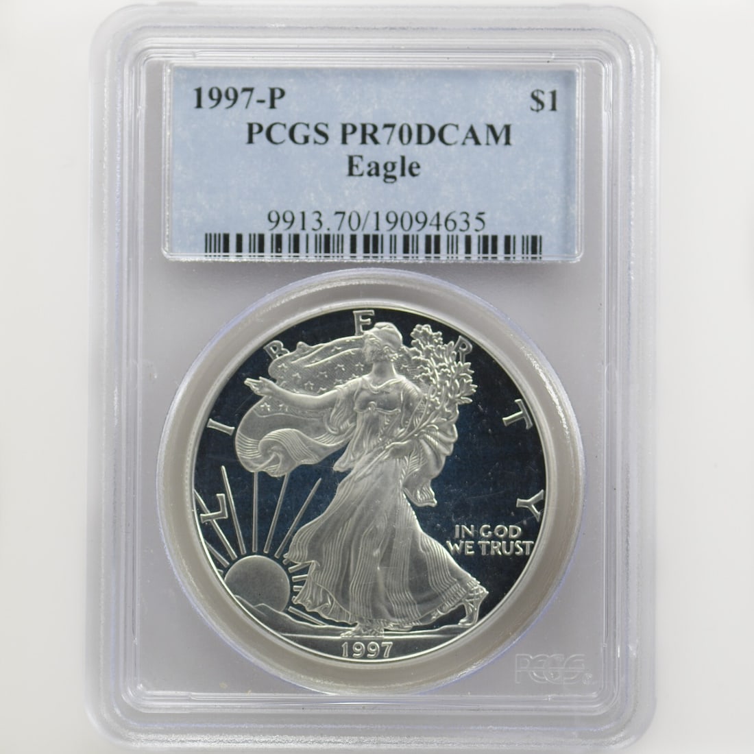 1997-P $1 Silver Eagle Proof PCGS PR70DCAM U.S. Mint Coin (1 of 2)