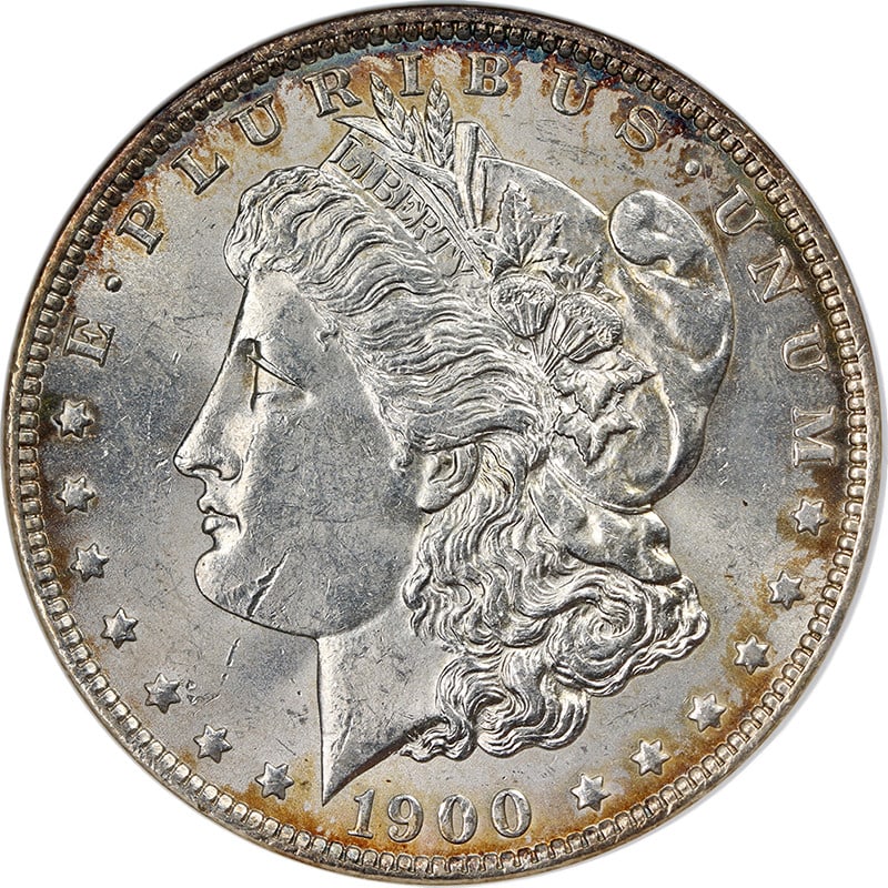 ANACS MS62 Morgan Dollar 1900-O Over CC VAM 8 Silver Coin: ANACS MS62 Morgan Dollar 1900-O Over CC VAM 8 Silver Coin This original 1900-O/CC Morgan Silver Dollar is graded MS62 by ANACS and features the VAM 8 variety. The coin displays attractive eye appeal,