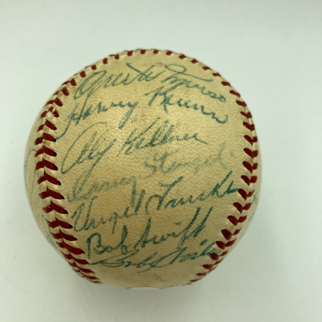 1954 All Star Game Signed Baseball Yogi Berra Nellie Fox Whitey Ford JSA Authenticated: 1954 All Star Game Signed Baseball Yogi Berra Nellie Fox Whitey Ford JSA Authenticated This remarkable 1954 All Star Game baseball is an authentic piece of baseball history, featuring the signatures o