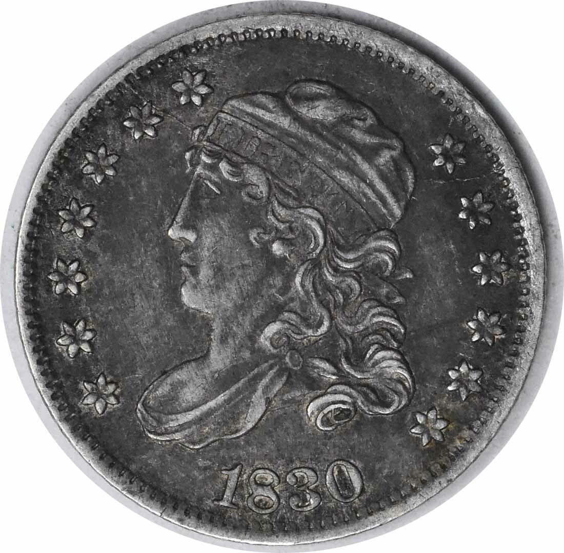 1830 Capped Bust Half Dime AU Uncertified Philadelphia Mint (1 of 2)