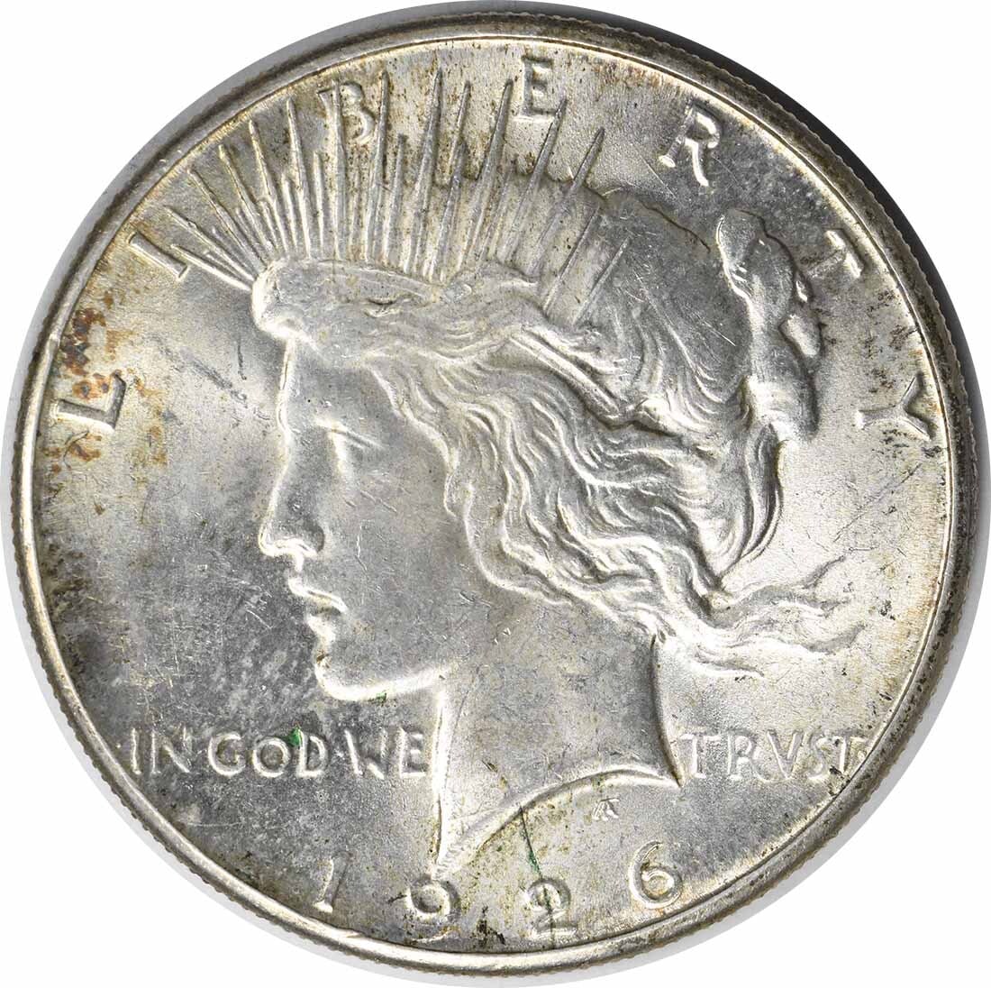 1926-S Peace Silver Dollar Uncertified Choice BU Silver Coin: 1926-S Peace Silver Dollar Uncertified Choice BU Silver Coin This 1926-S Peace Silver Dollar is a stunning example of American numismatic history, featuring a Choice BU grade and an uncirculated condi