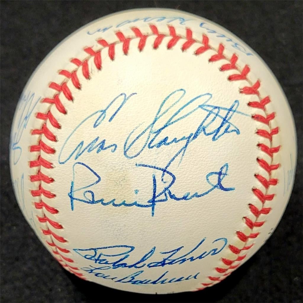Signed Baseball by HOF Legends Stargell Spahn Mize Kiner PSA Authenticated (1 of 5)
