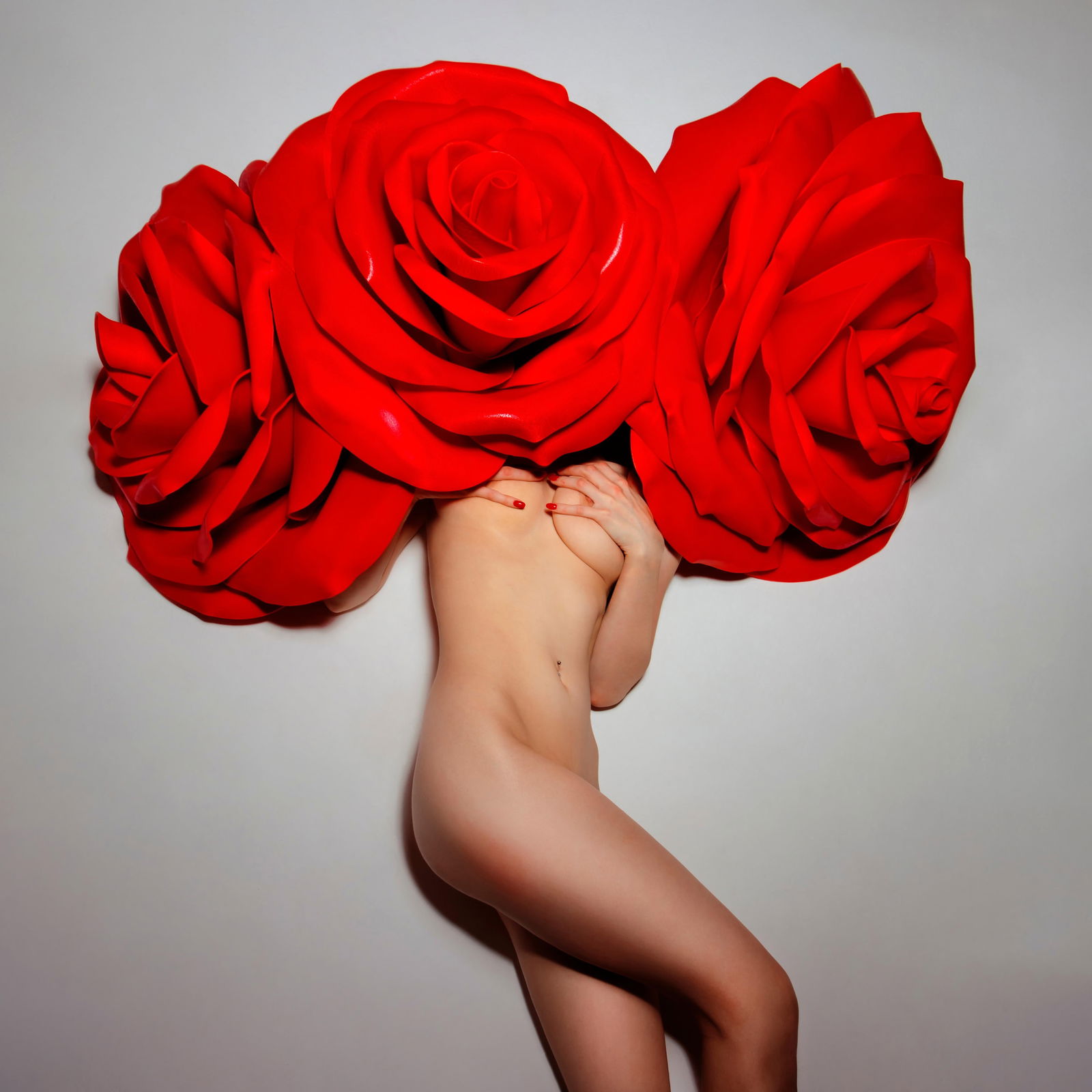Aaron McPolin 'Valentine' Nude Photography 40x40 Edition 1 of 3: Aaron McPolin 'Valentine' Nude Photography 40x40 Edition 1 of 3 "Valentine" is a stunning piece of contemporary nude photography by Aaron McPolin, measuring 40" x 40" inches. Created in 2023, this art