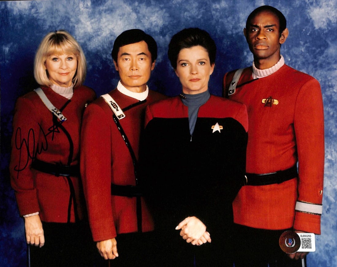 Grace Lee Whitney Autographed 8x10 Photo as Janice Rand Star Trek Beckett Certified: Grace Lee Whitney Autographed 8x10 Photo as Janice Rand Star Trek Beckett Certified This is an original 8x10 color photograph signed by Grace Lee Whitney, who portrayed Janice Rand in the original Sta