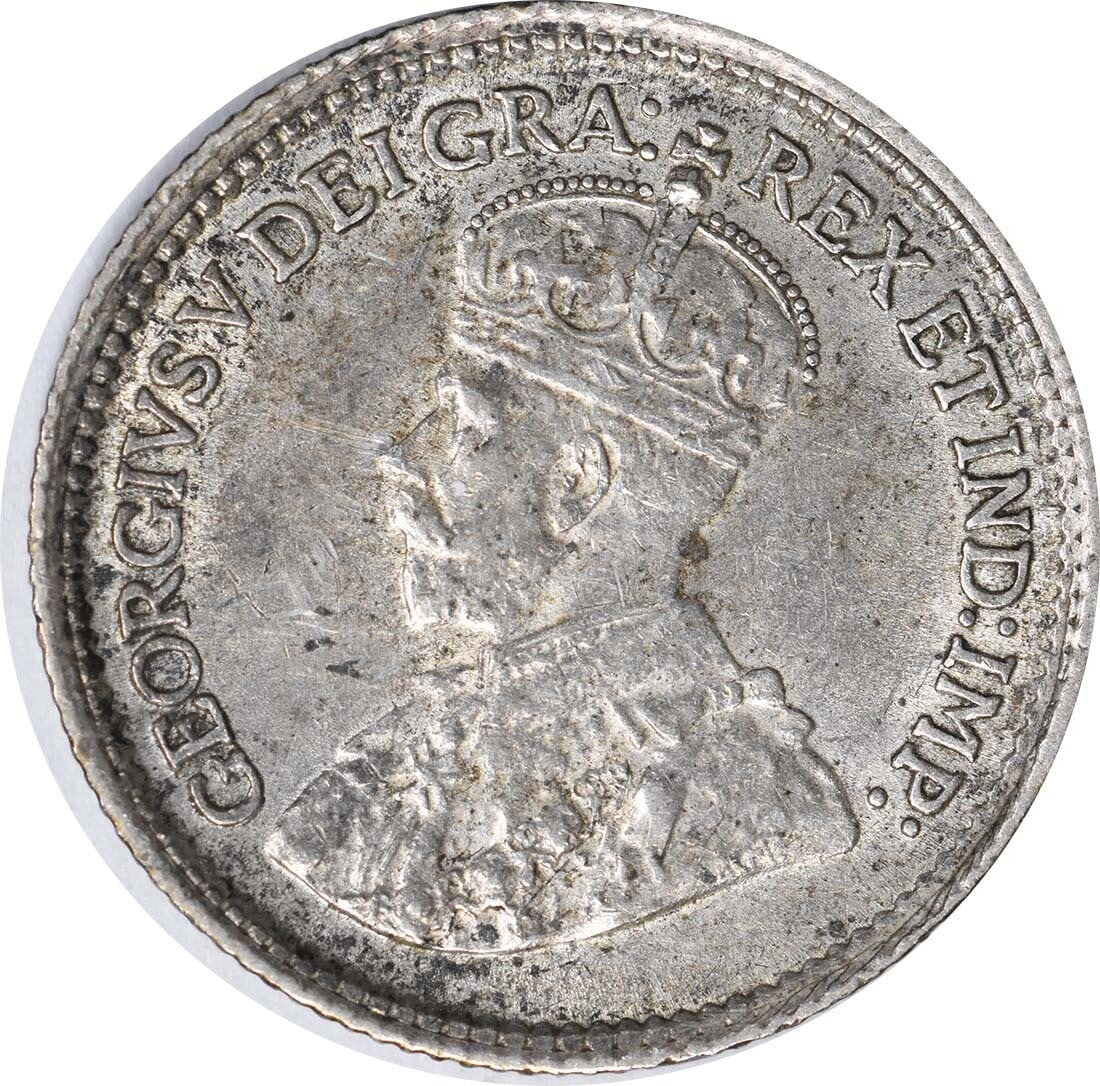 1915 Canada 5 Cents KM22 Silver Coin AU Uncertified (1 of 2)