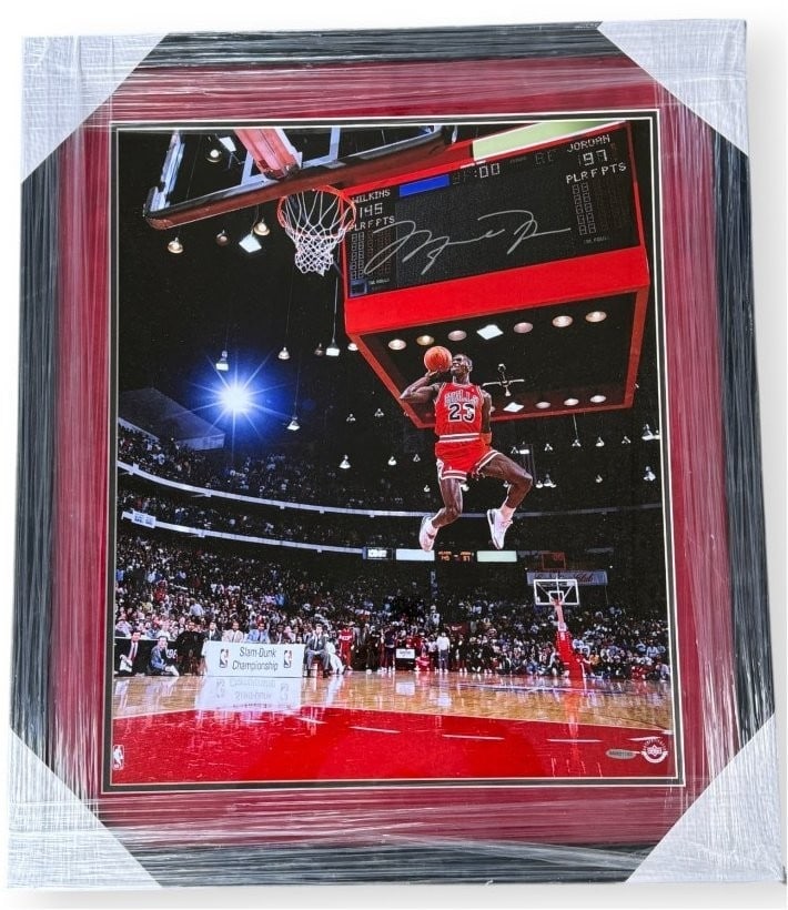 Michael Jordan Signed 20x24 Photo Chicago Bulls UDA Certified (1 of 5)