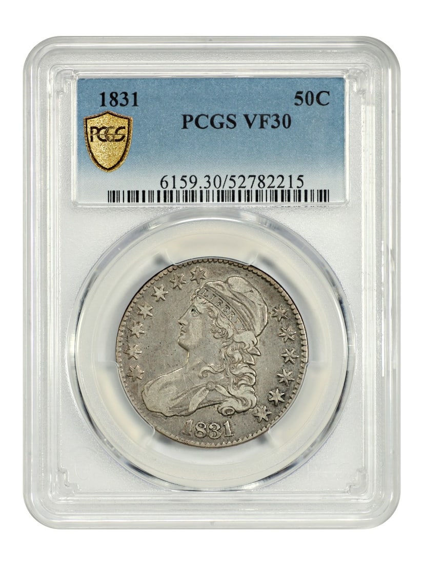 1831 Capped Bust Half Dollar 50C PCGS VF30 Certified (1 of 4)