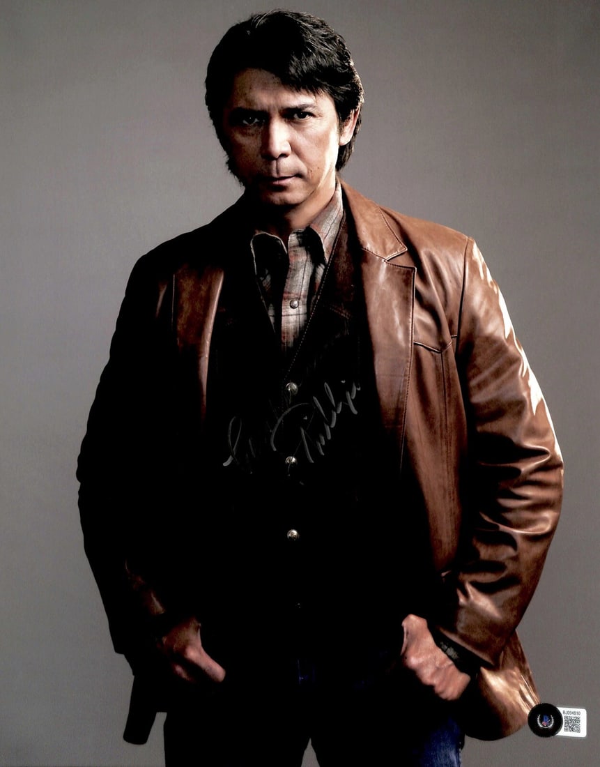 Lou Diamond Phillips Autographed 11x14 Longmire Photo Beckett Authenticated: Lou Diamond Phillips Autographed 11x14 Longmire Photo Beckett Authenticated This is an original 11x14 photograph autographed by Lou Diamond Phillips, known for his role as "Henry Standing Bear" in the