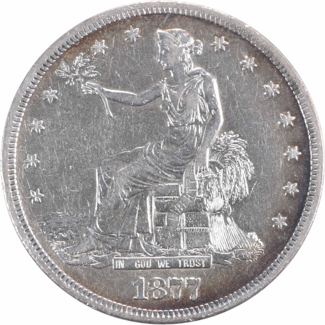 1877-S Trade Silver Dollar 90% Silver William Barber Design (1 of 2)
