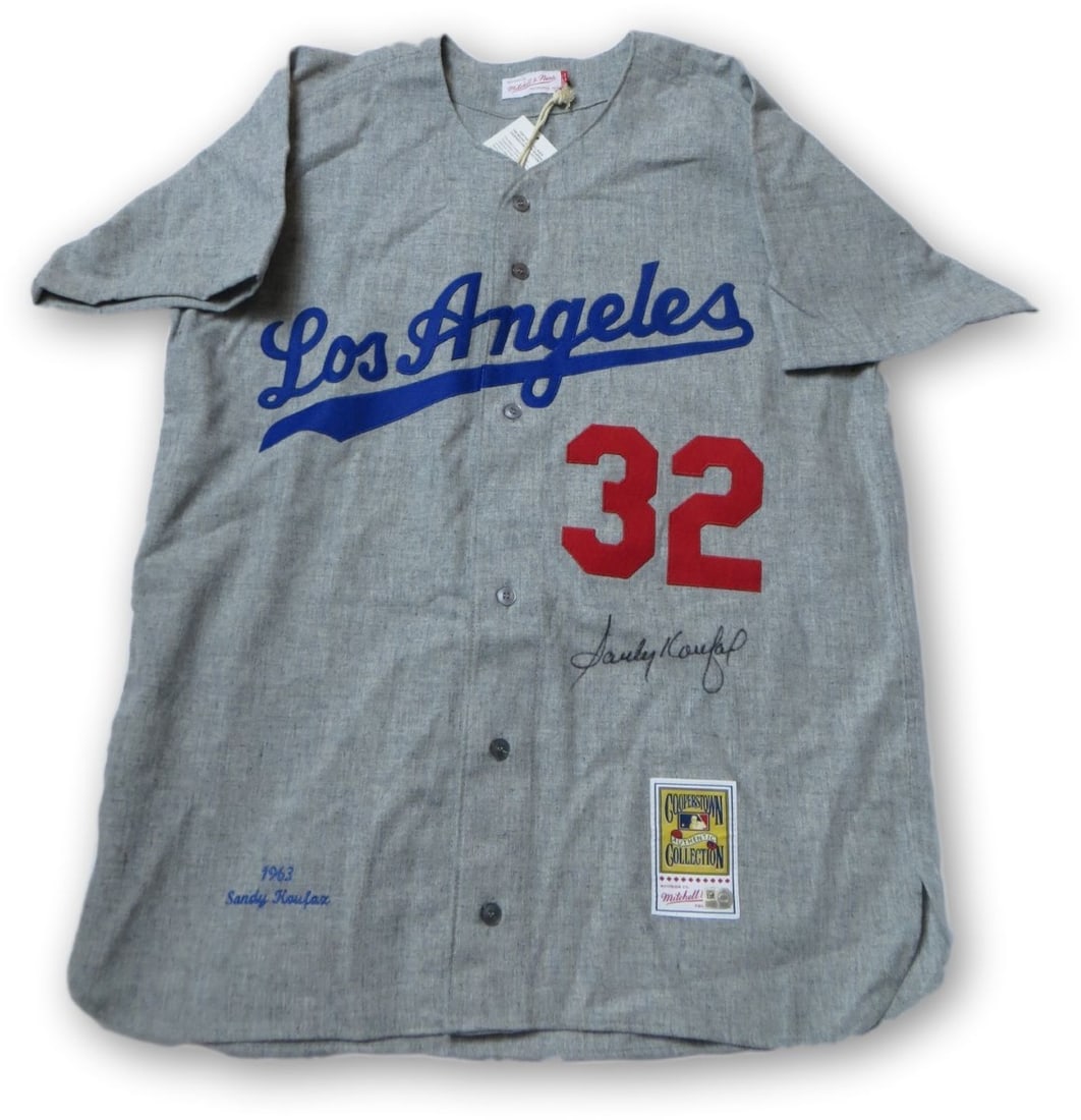 Sandy Koufax Signed Mitchell & Ness Jersey 1963 Dodgers MLB Authenticated (1 of 7)
