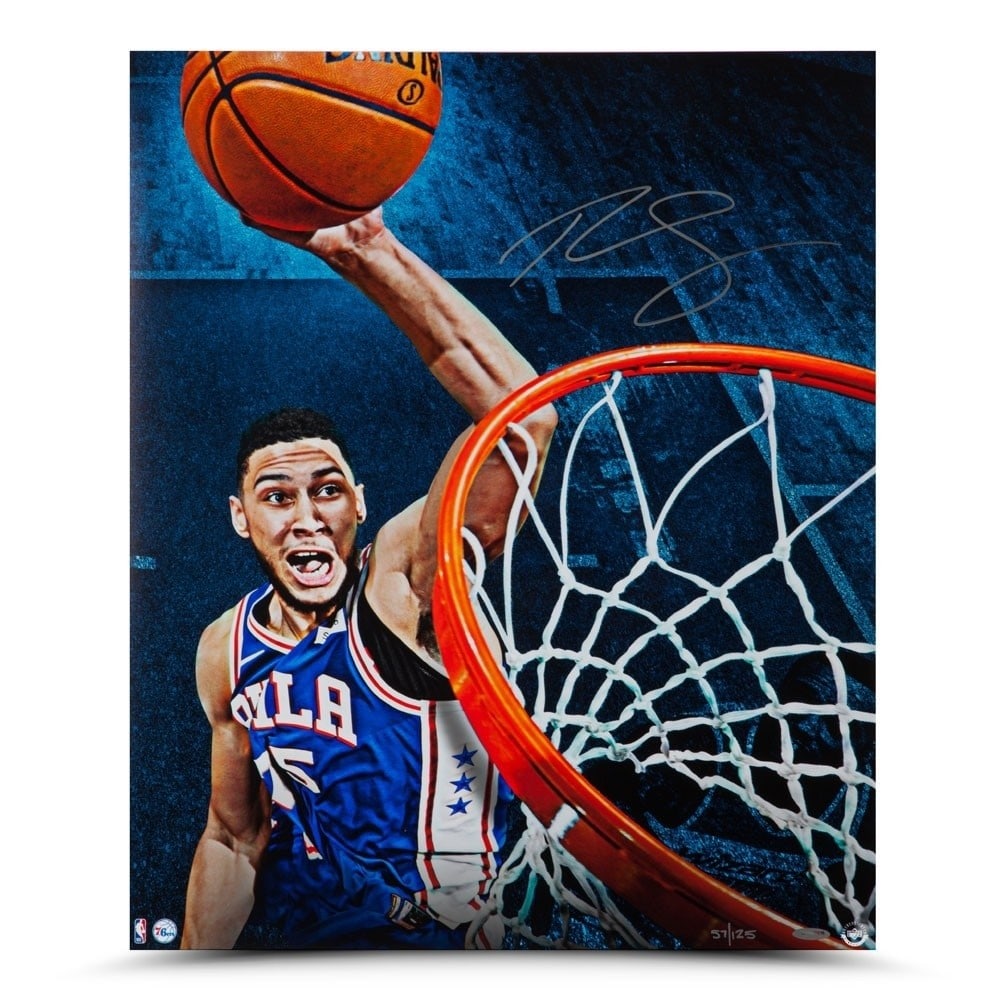 Ben Simmons Autographed Limited Edition 20X24 Photo Philadelphia 76ers Upper Deck Authenticated (1 of 4)