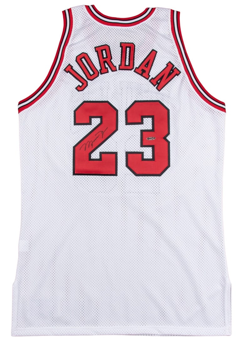 Michael Jordan Signed 1995-96 Chicago Bulls Jersey UDA JSA COA (1 of 6)
