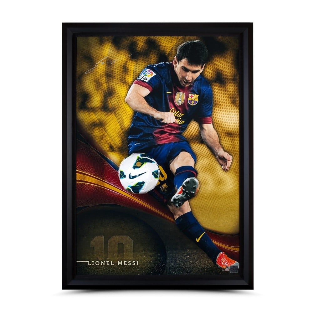 Lionel Messi Signed 50x34 Framed Photo Limited Edition UDA (1 of 6)
