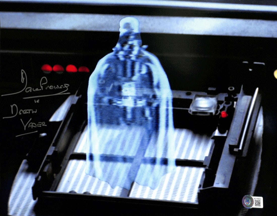 11x14 Color Photo Signed by David Prowse as Darth Vader Beckett Auto 10: 11x14 Color Photo Signed by David Prowse as Darth Vader Beckett Auto 10 This is an original 11x14 color photograph autographed by David Prowse, who portrayed Darth Vader. The signature, inscribed with